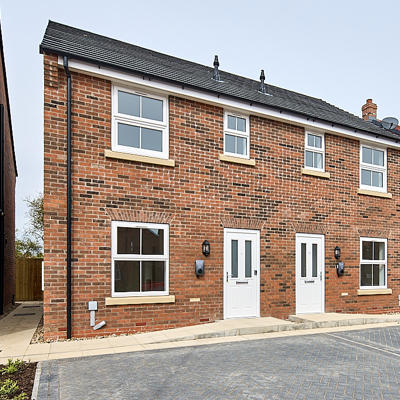 Image of new build properties at Woffinden Rise, Beverley.