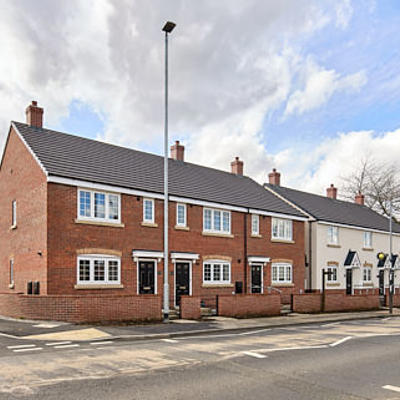 Image showing the front of properties at Farmside Green.