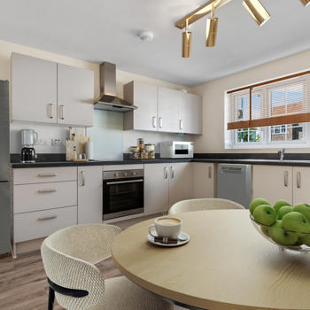 Image showing the kitchen of Plot 5, Farmside Green, Leaconfield.