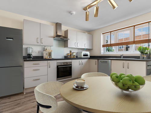Image showing the kitchen of Plot 5, Farmside Green, Leaconfield.