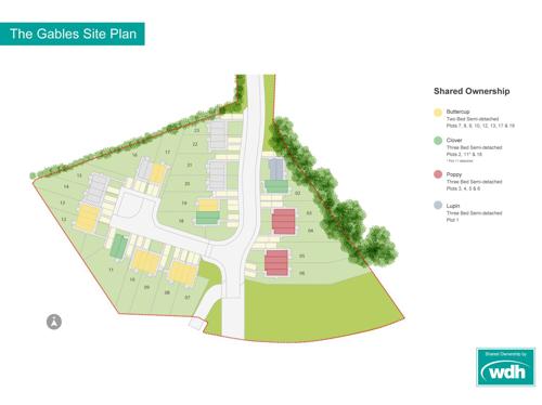 Image of the plots at The Gables, Hellifield.