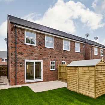 Image showing the rear garden at 23 Woffinden Rise, Beverley.