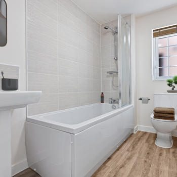 Image showing the bathroom at Plot 5, Farmside Green, Leaconfield.