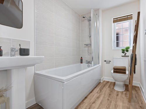 Image showing the bathroom at Plot 5, Farmside Green, Leaconfield.