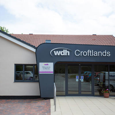 Image showing the extra care entrance at Croftlands.