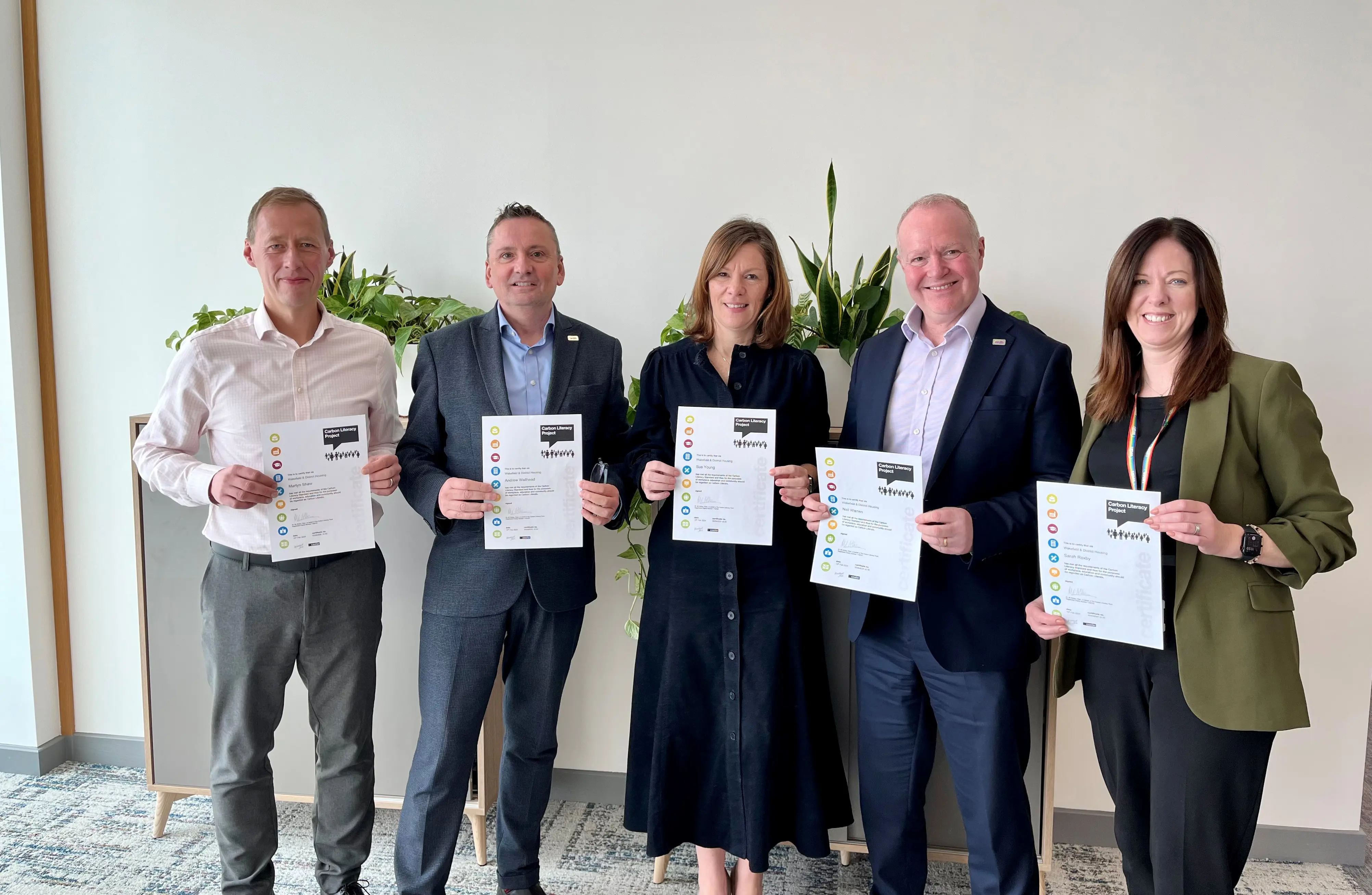 All of our Executive Directors receiving their certificates.
