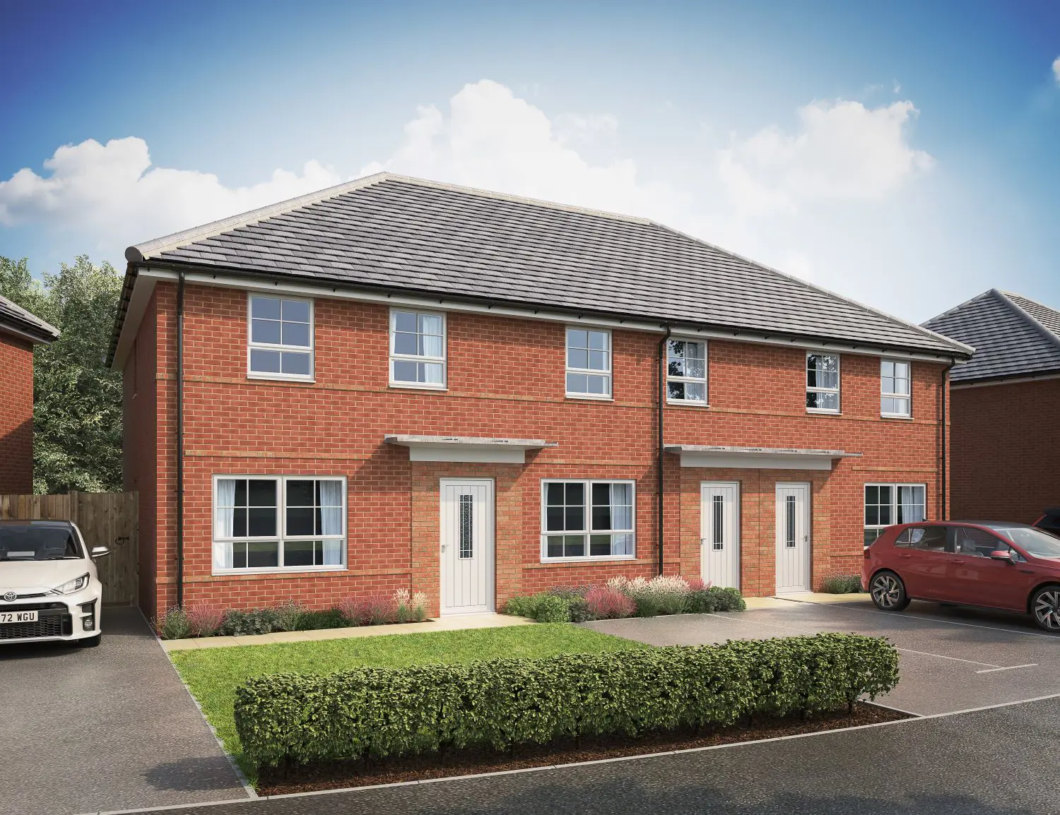 Image of some new build properties.