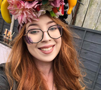 Photo of Becky Maulkinson (Graduate Trainee) introducing Pride Month.