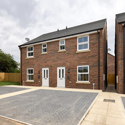 Image of new build properties at Deira Park.