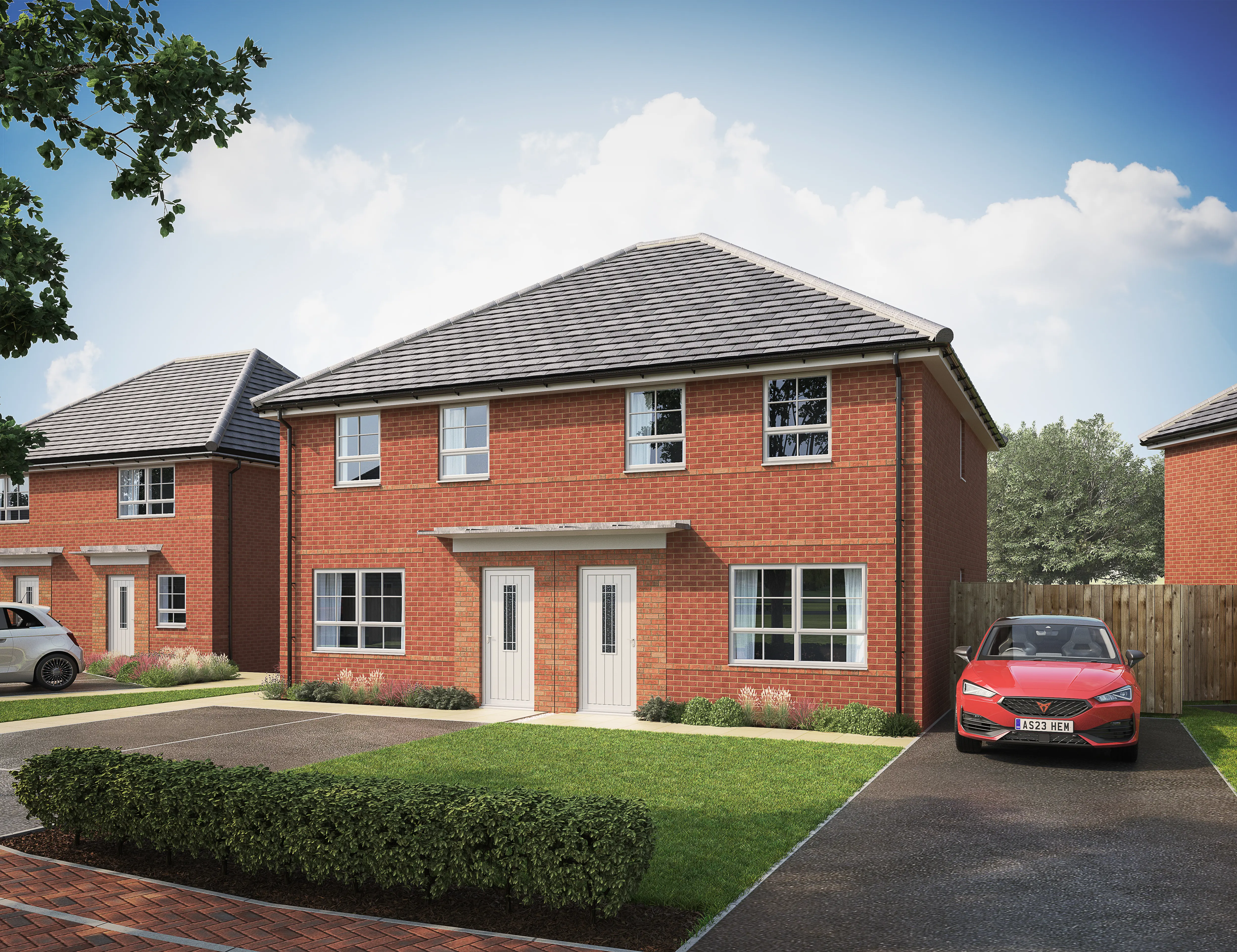 Image of new build properties.