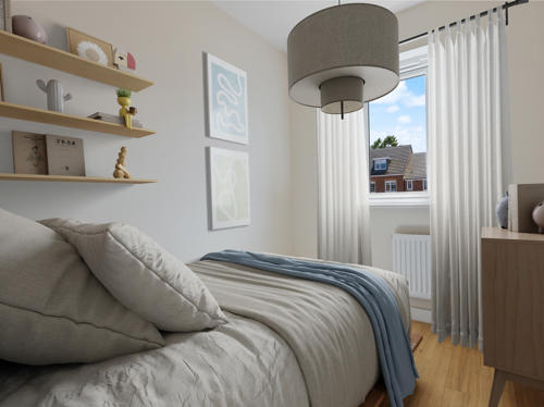 Image showing the third bedroom at Plot 5, Farmside Green, Leaconfield.