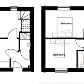2 Bedroom Floor Plan