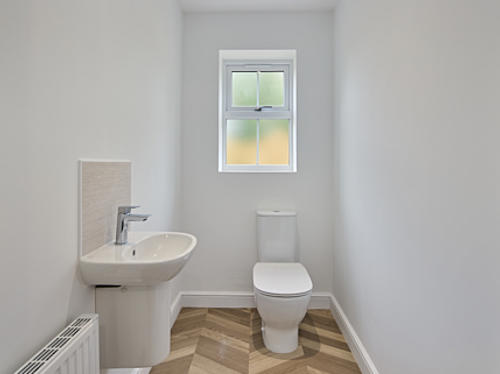 Image showing the downstairs WC at 23 Woffinden Rise, Beverley.