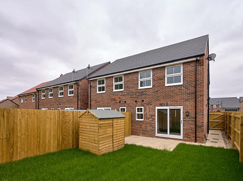 Image showing the rear garden at 20 Woffinden Rise, Beverley.