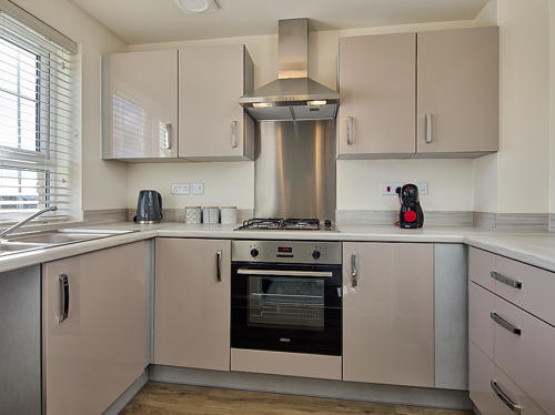 Image of the kitchen in the show home at Dunford Drive.