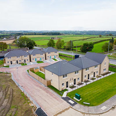 Ariel view of Dunford Drive, Penistone.