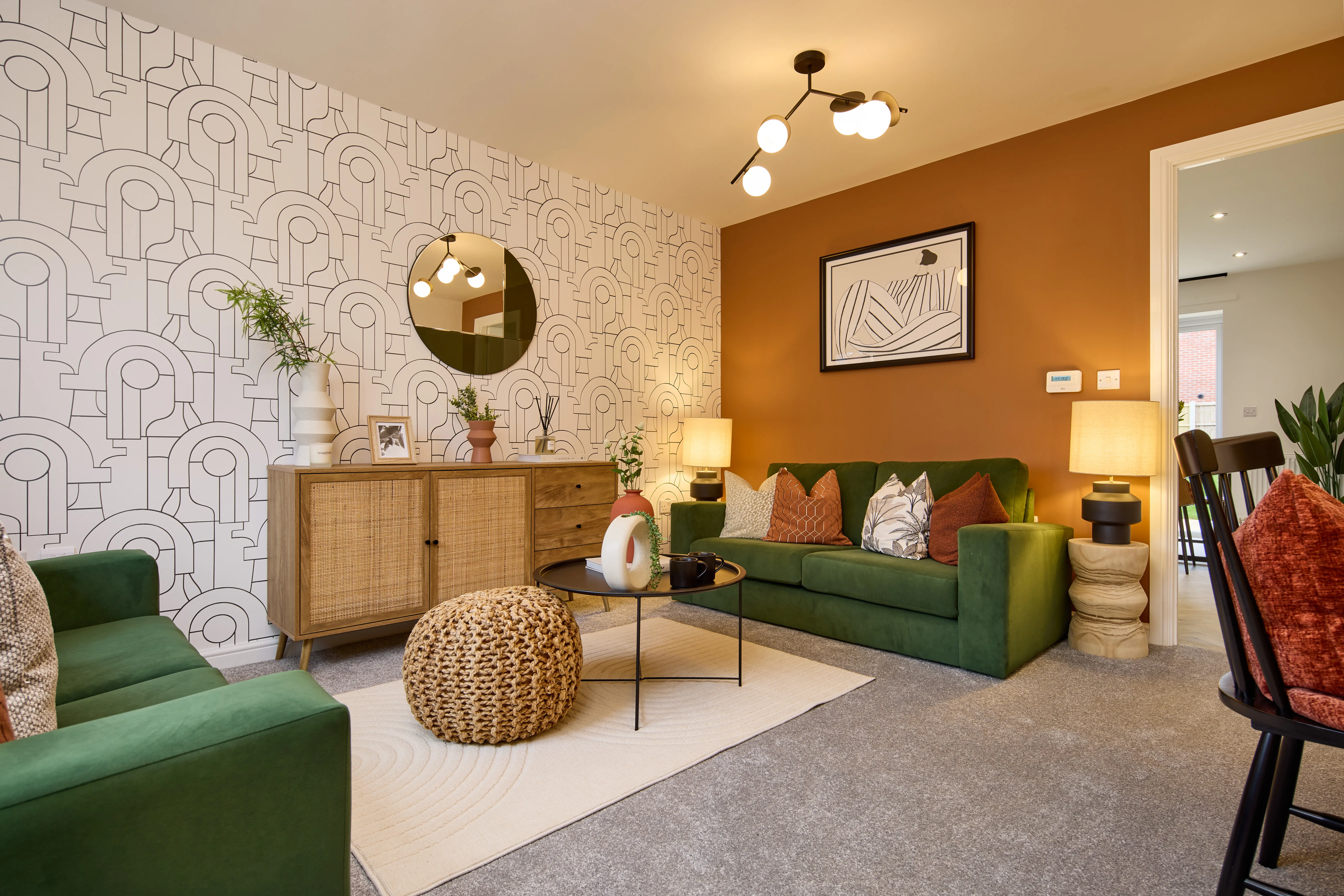 Image showing the living area at Queens Park View, Castleford.