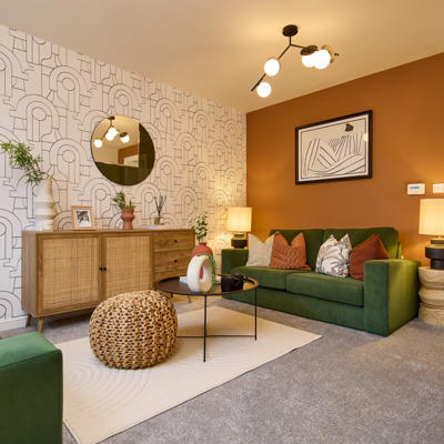 Image showing the living area at Queens Park View, Castleford.