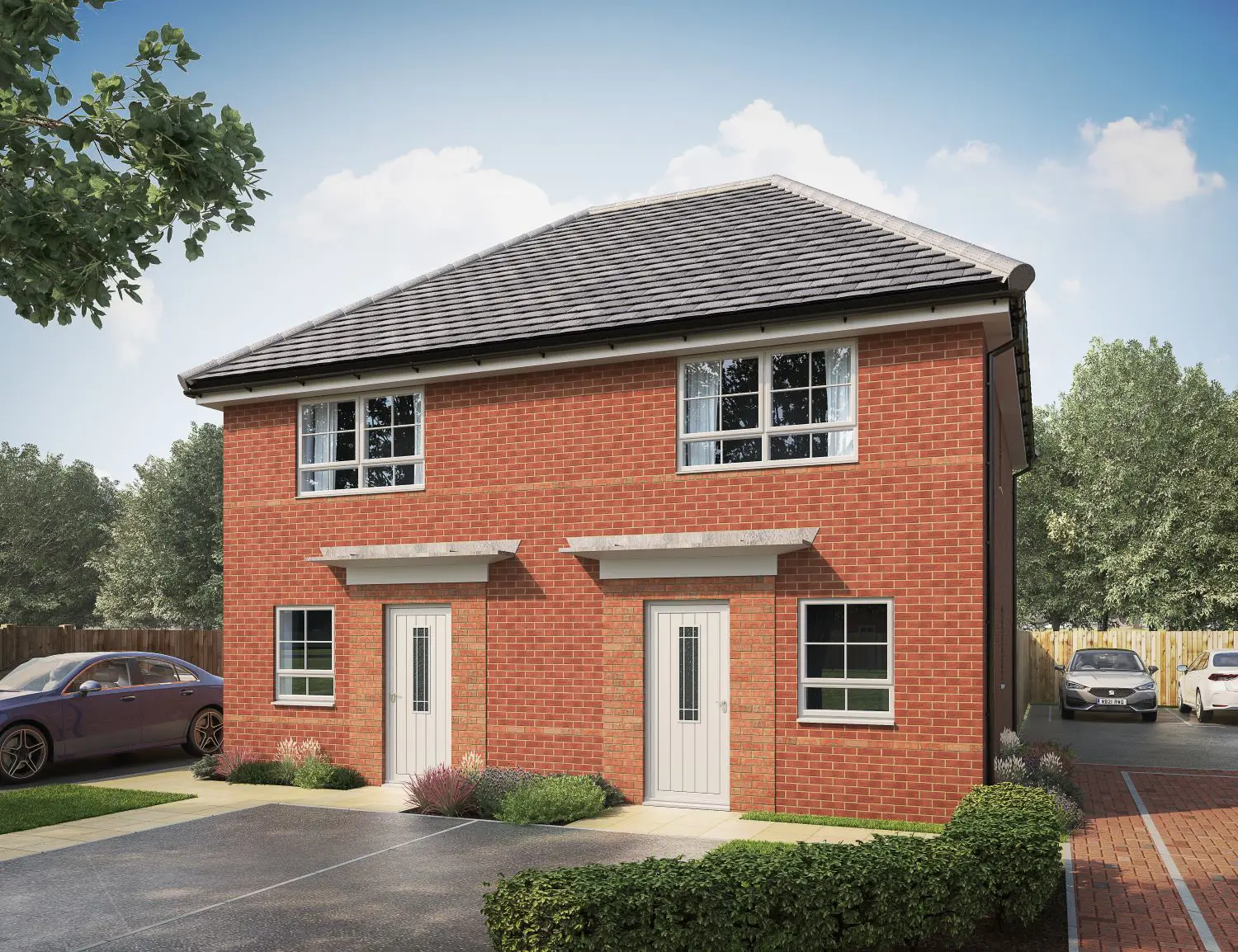 Image of some new build properties.