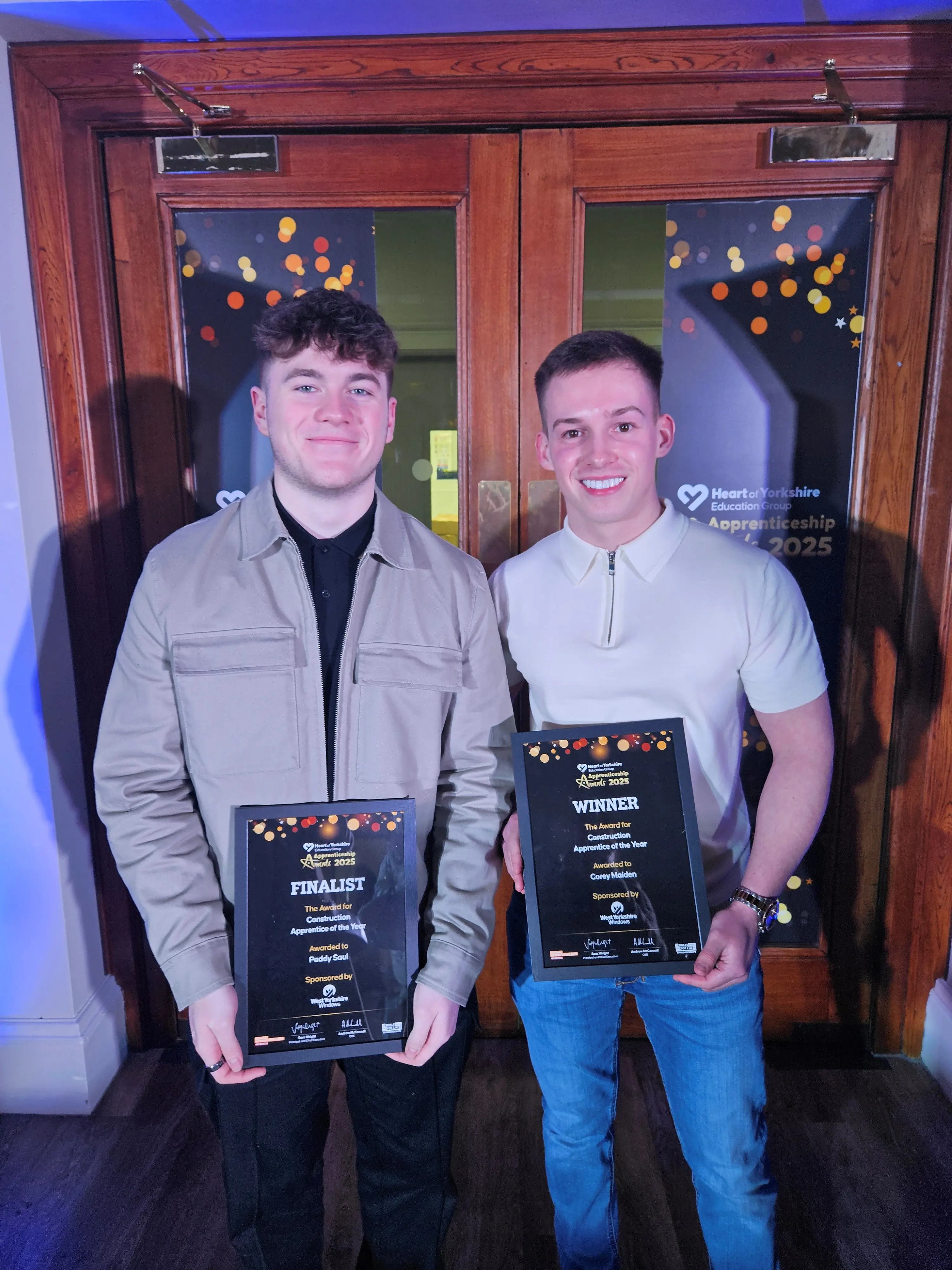 Paddy And Corey Apprentice Of The Year